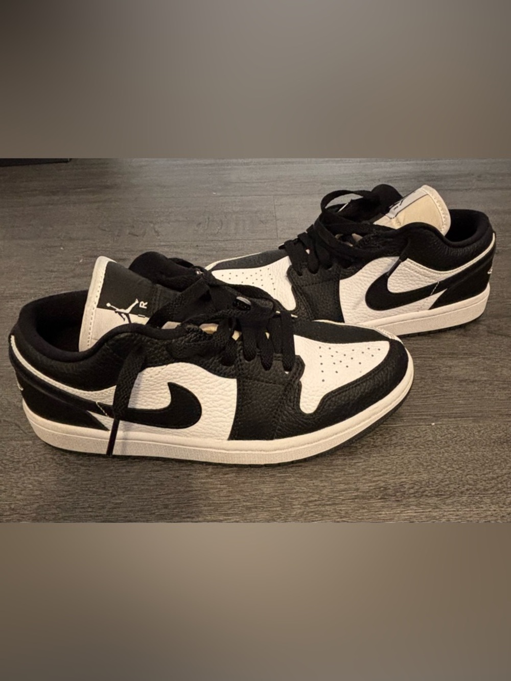 Nike Air Jordan 1 Low - Black/White Women's Sneakers - Picture 5 of 6